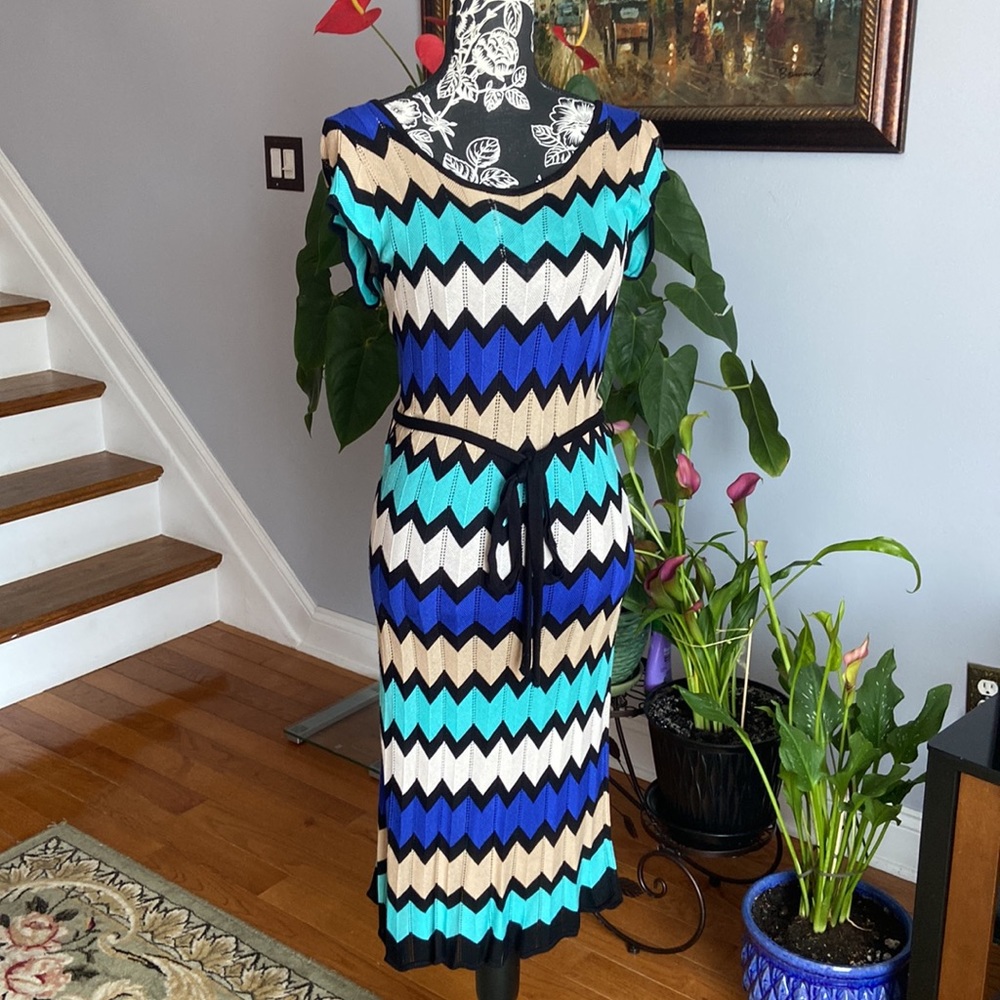 Crochet-knit dress